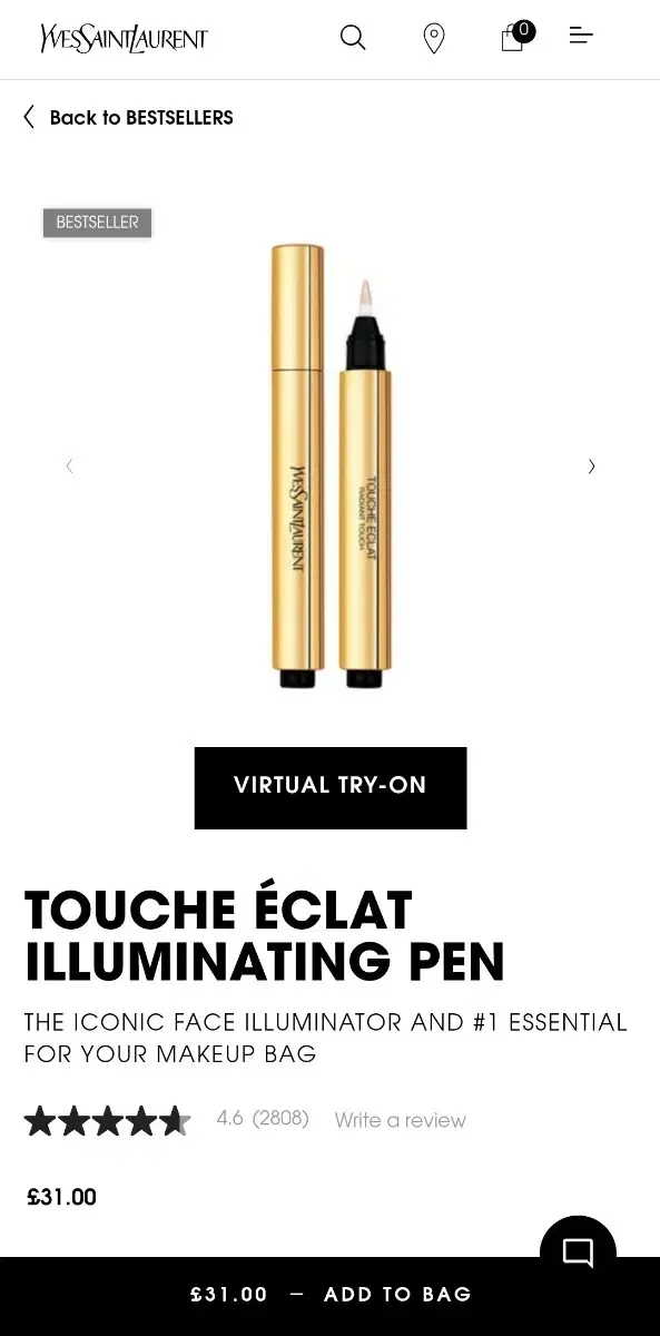 Ysl Touche Eclat 래디언트 터치 펜 1호