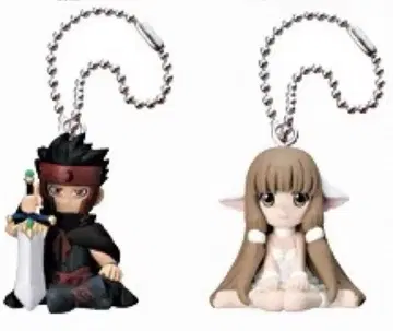 츠바사 크로니클 마 스캇키체인 블랙 스틸 치 CLAMP 가챠 레어