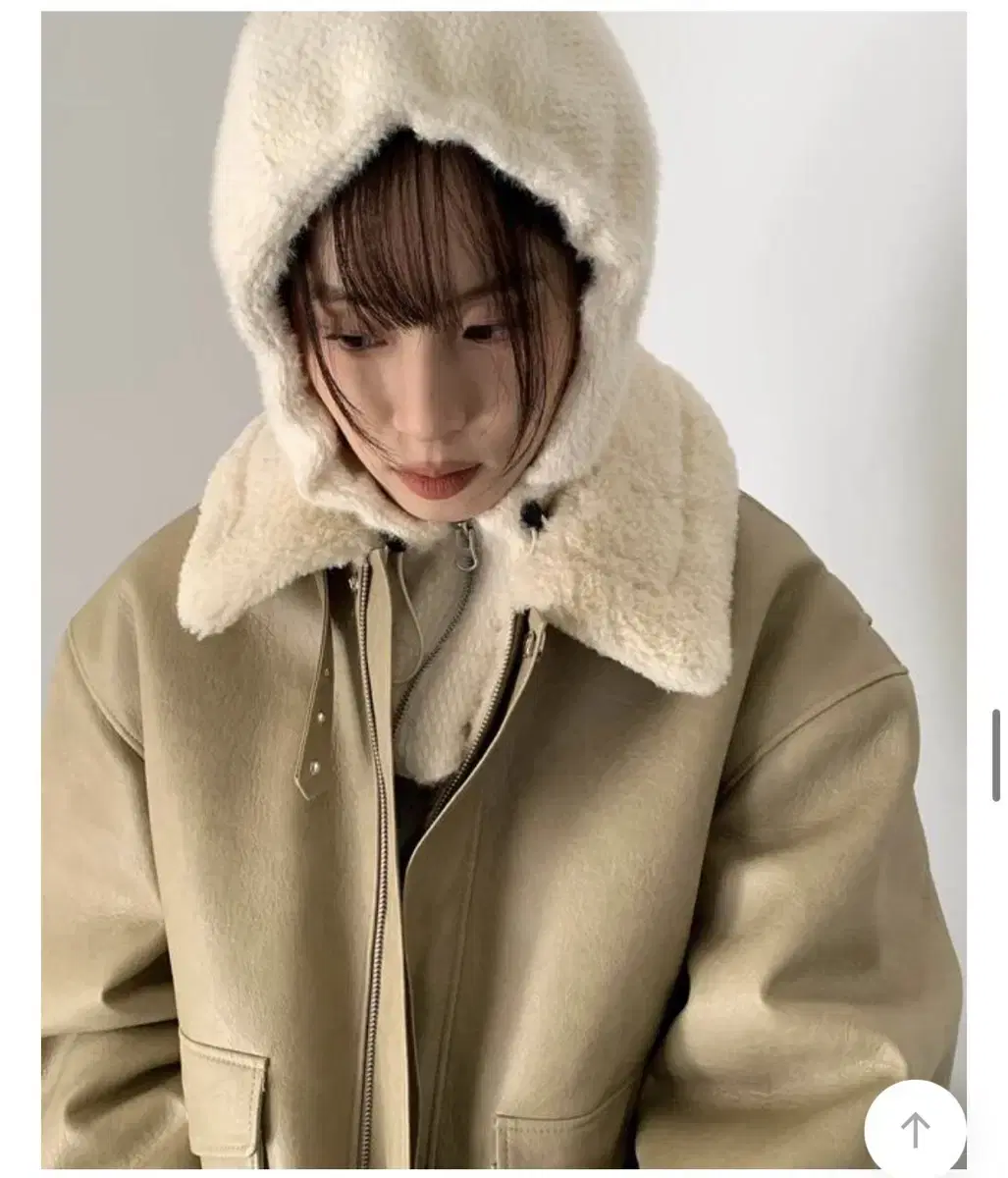 [새상품] 릿킴 urban shearing jacket 베이지 / 무스탕