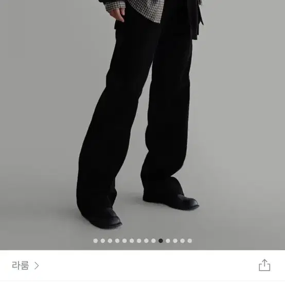 라룸 자체제작 코듀로이 팬츠 블랙 m