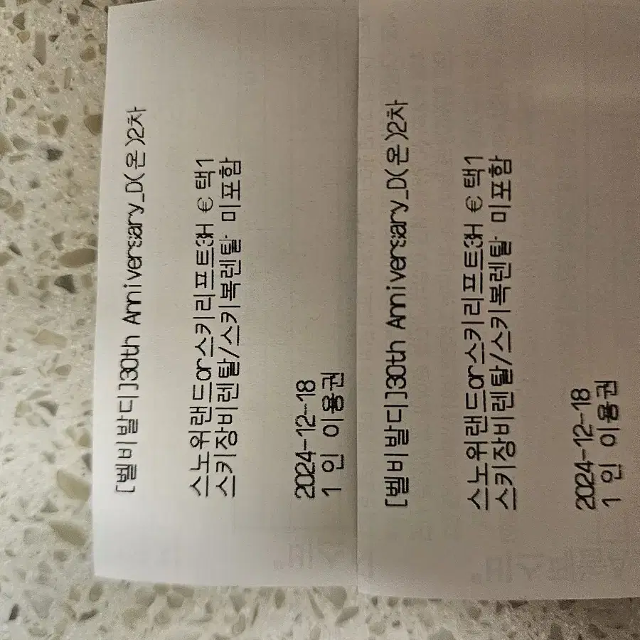 홍천 비발디 스노위랜드or 스키리프트3시간, 오션월드 대인2장씩