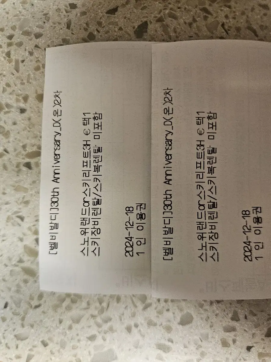 홍천 비발디 스노위랜드or 스키리프트3시간, 오션월드 대인2장씩