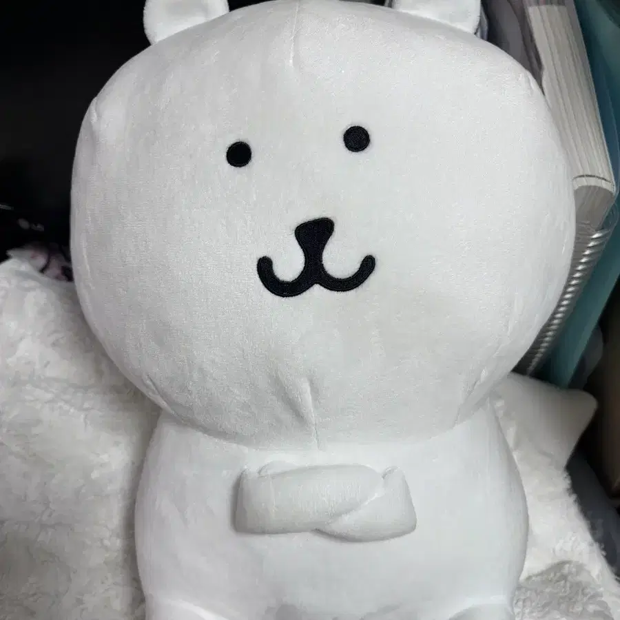 나가노마켓 농담곰 앉은 팔짱 팔짱낀 대형 인형 누이 36cm