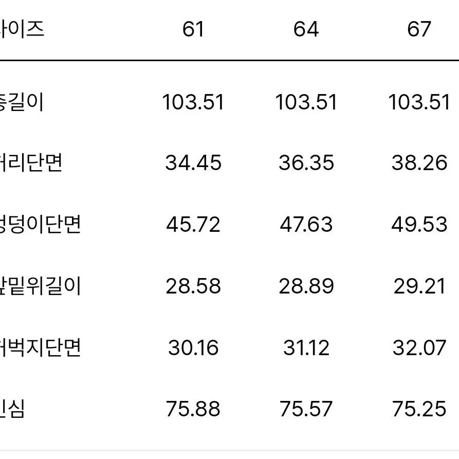 새상품 타임 time 바지 한섬