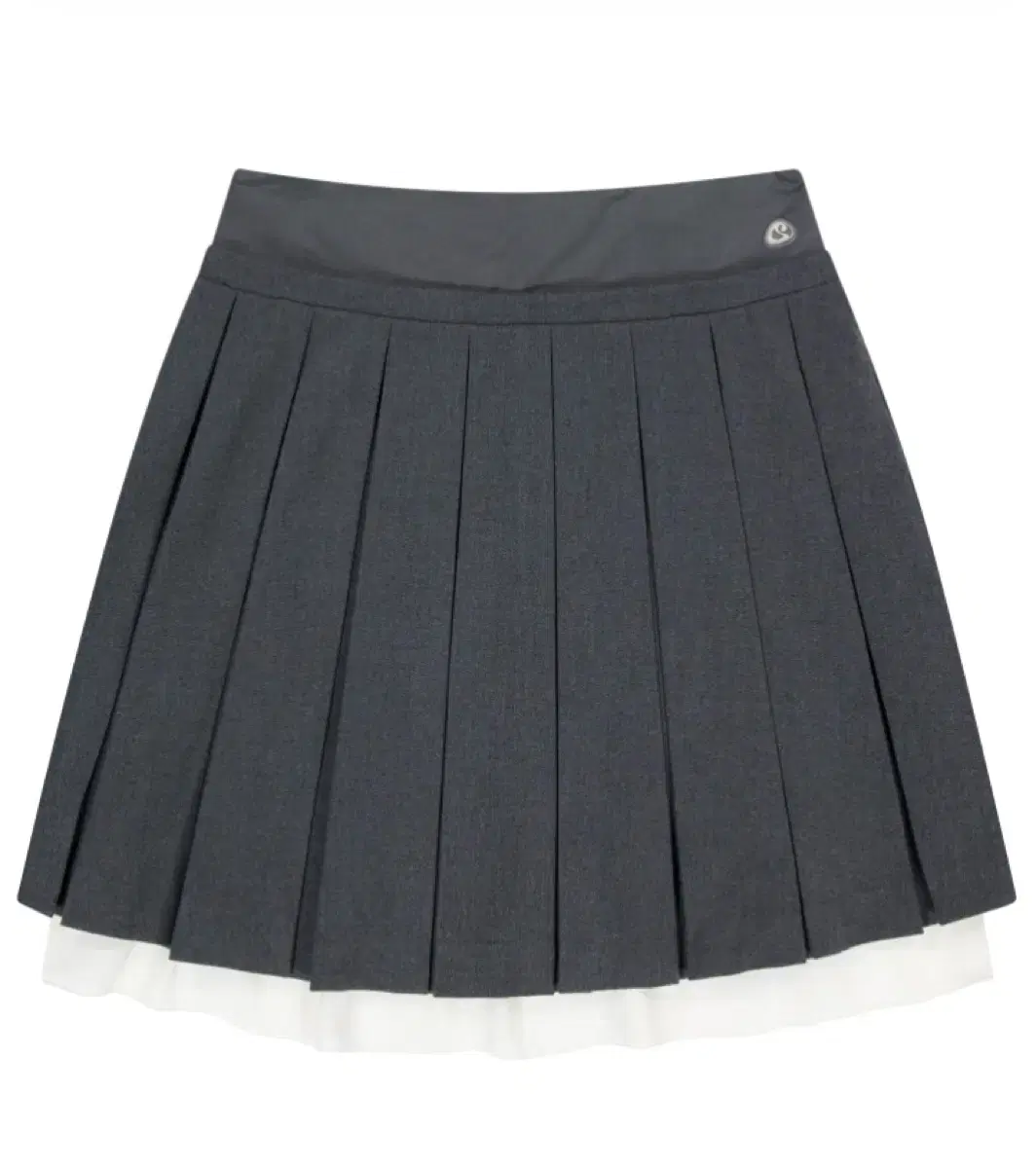 코이세이오 DOUBLE WAISTED PLEATS SKIRT GREY 1