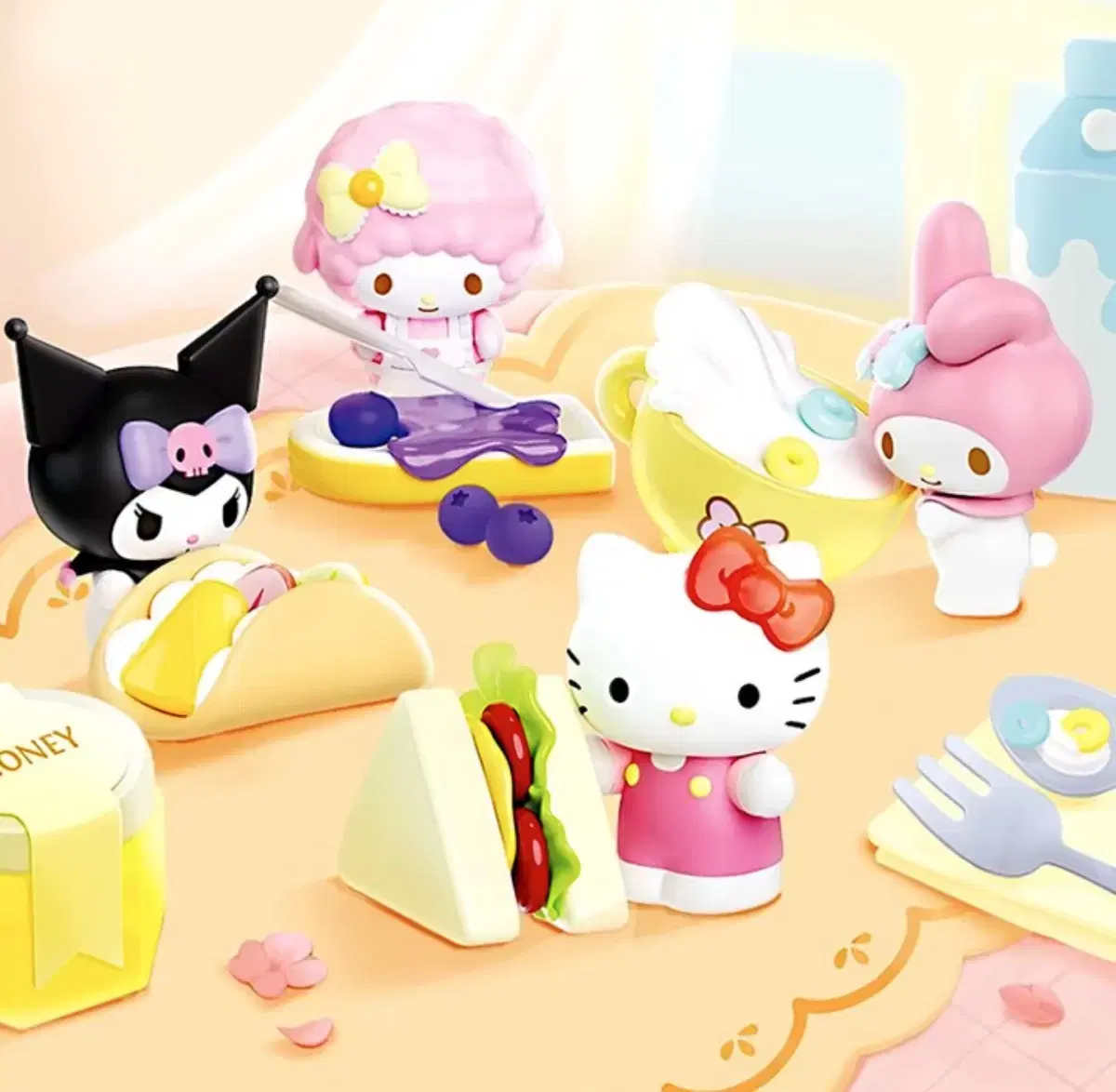 Sanrio Figures Brunch Breakfast Series (Hello Kitty My Melody Piano Kuromi)