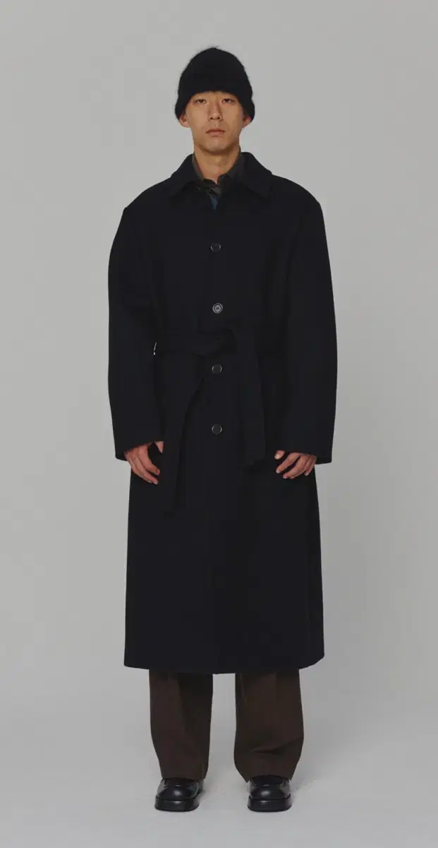 [m] amomento single breasted long coat