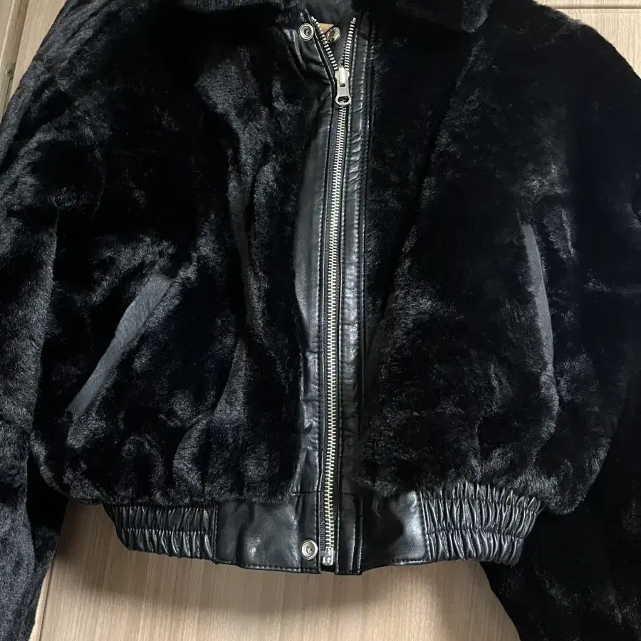 큐리티 C REVERSIBLE FUR LEATHER JACKET S