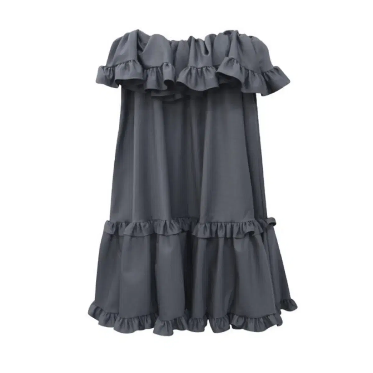 프레클 스커트 wool waist gathered frill skirt