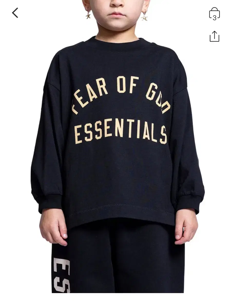 Fear Of God Essentials 키즈 크루넥 티셔츠 10Y