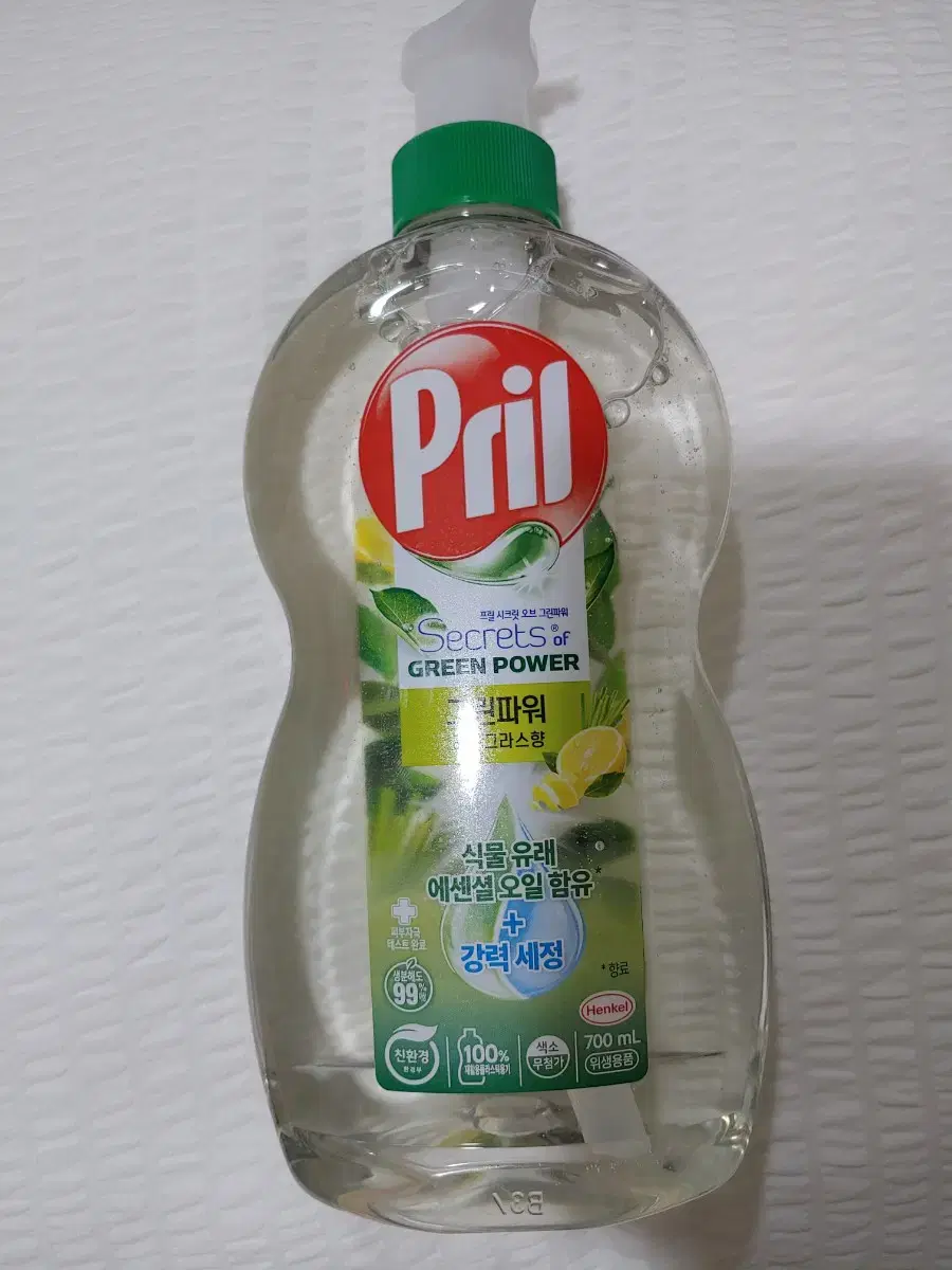 프릴 주방세제 그린파워 레몬그라스향700ml 5개