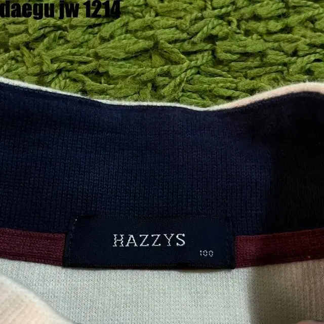 100 HAZZYS TEE 헤지스 긴팔 티 집업