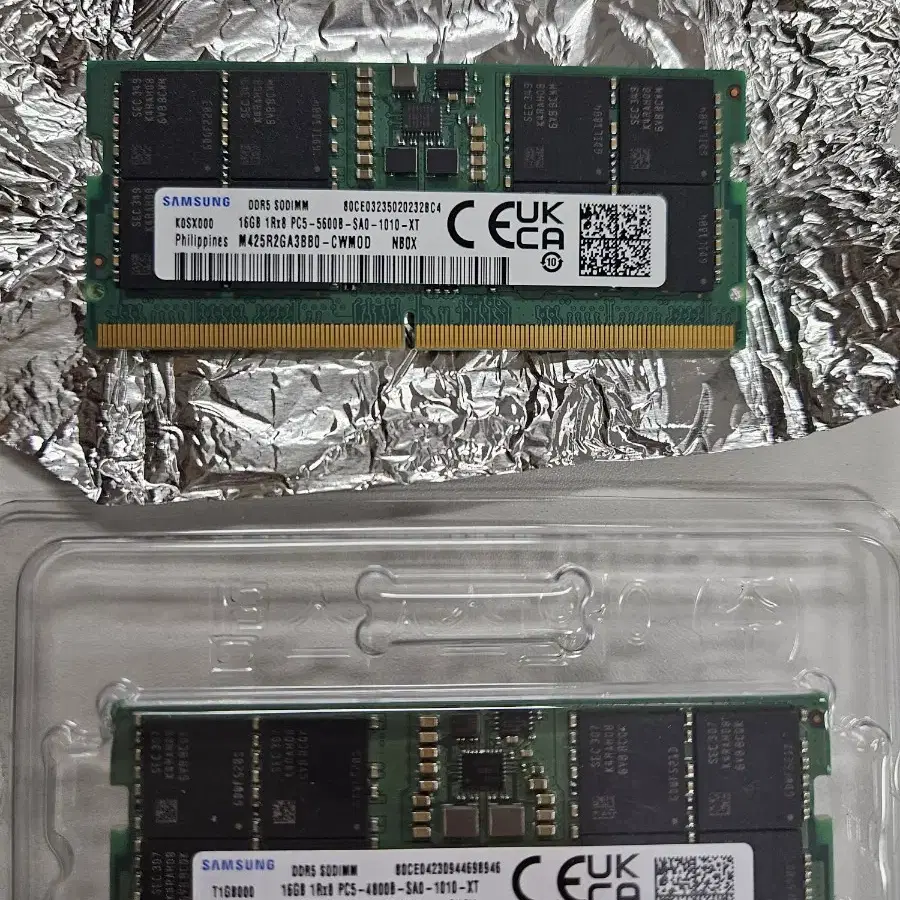 노트북용 램 ddr5 16gb 1개 팝니다