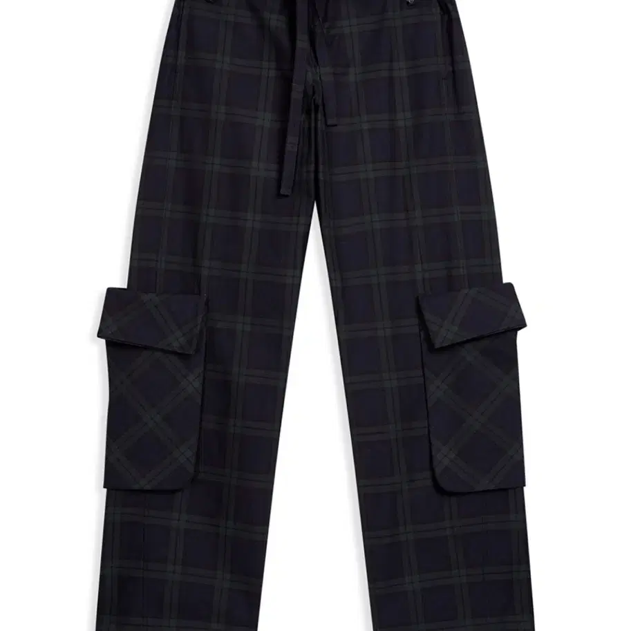 OPEN YY TARTAN CARGO PANTS, GREEN