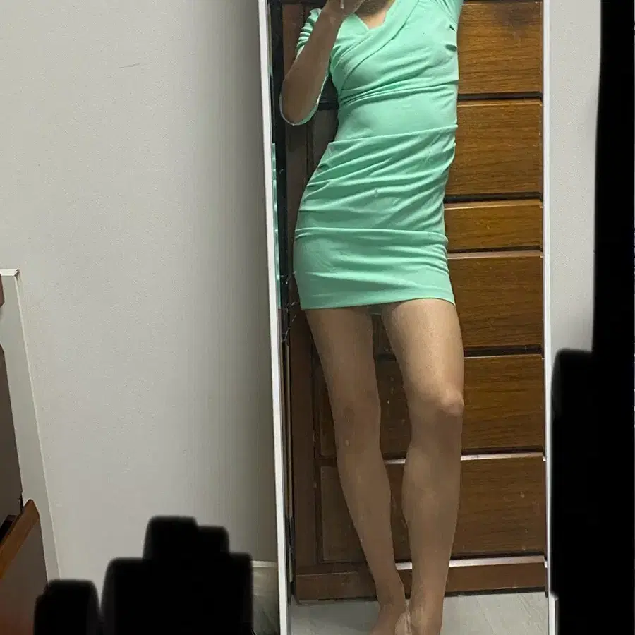 Top Dress Emerald Green Mini Dress