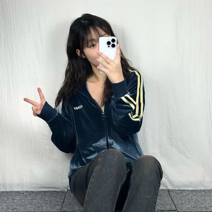 [ NERDY ]★24FW★韓国人気★VELOUR TRACK TOP ノルディ NERDY VELOUR PIPING TRACK TOP ベロアパイピング
