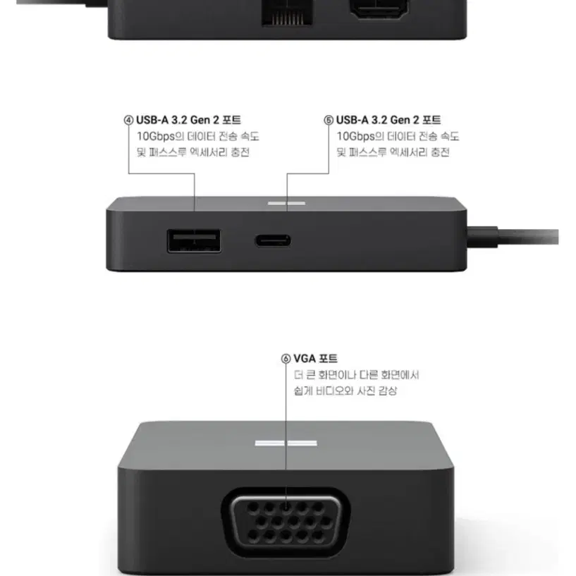 Microsoft USBC 여행 허브 팔아요(56%가격인하)