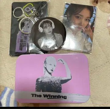 The Winning 굿즈 세트 키링 키링 캔배지 카드