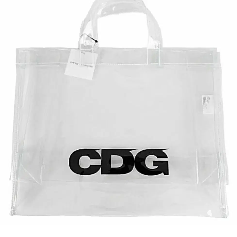 꼼데가르송 CDG 투명 pvc 토트백