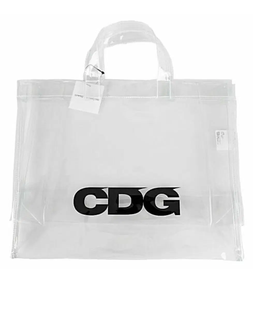 꼼데가르송 CDG 투명 pvc 토트백