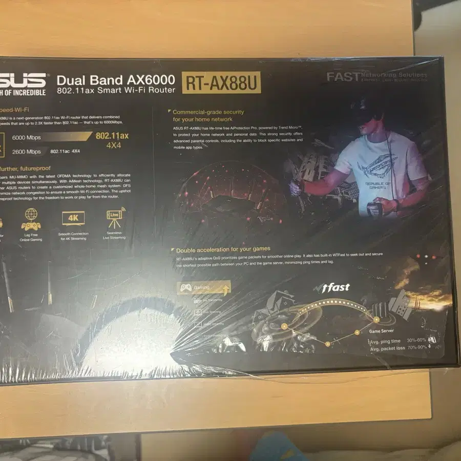 ASUS RT-AX88U AX6000 WiFi6 8포트 유무선 공유기