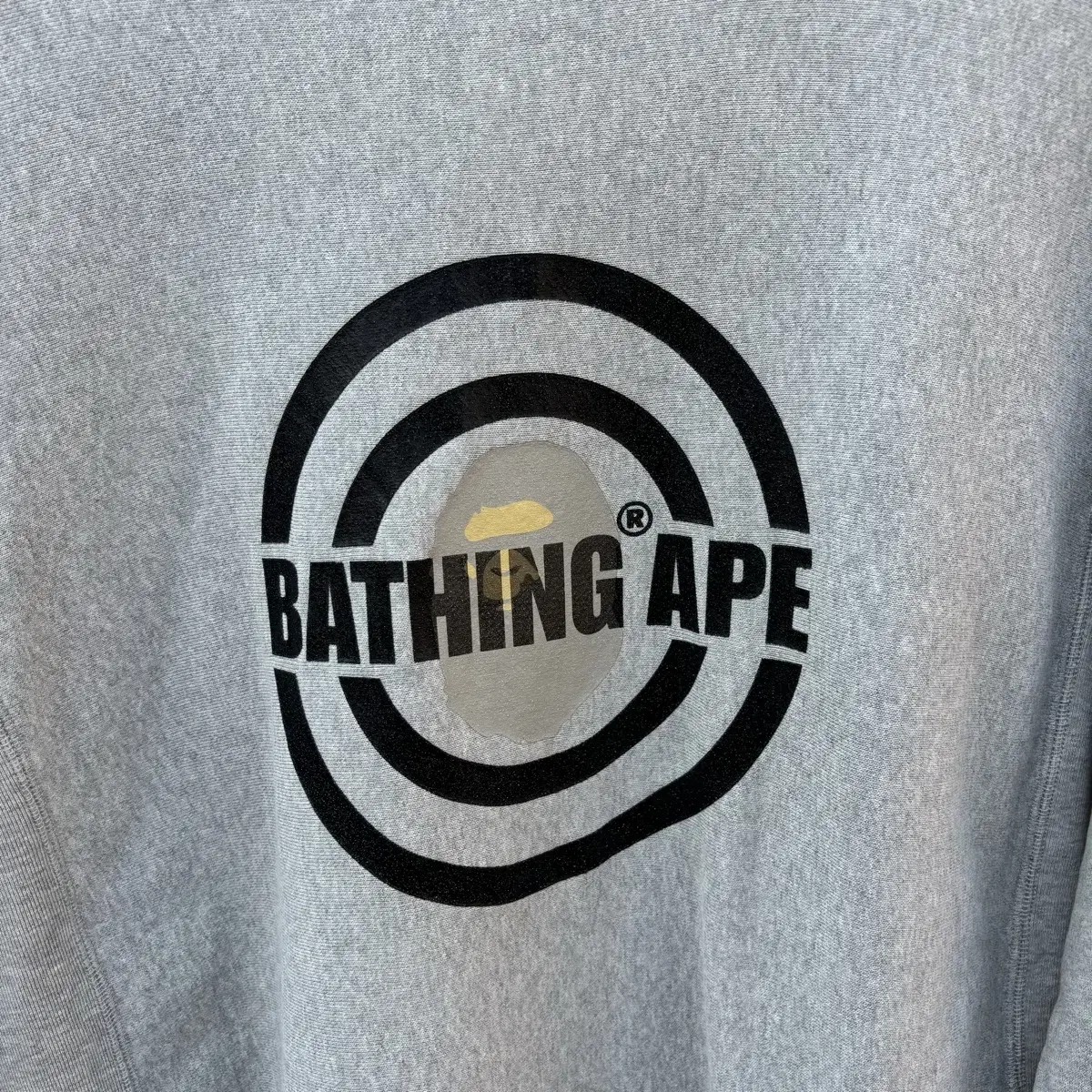 Bape 00s 베이프 써클로고 그레이 스웻셔츠