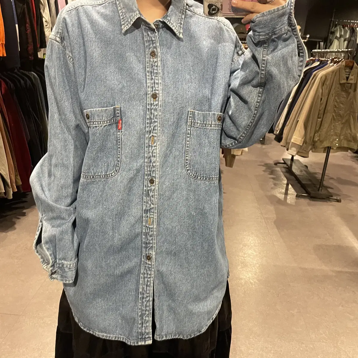 (272) LEVI'S 리바이스 빈티지 워싱 데님셔츠