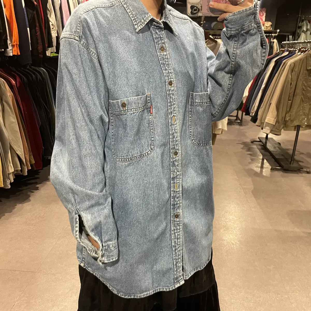 (272) LEVI'S 리바이스 빈티지 워싱 데님셔츠