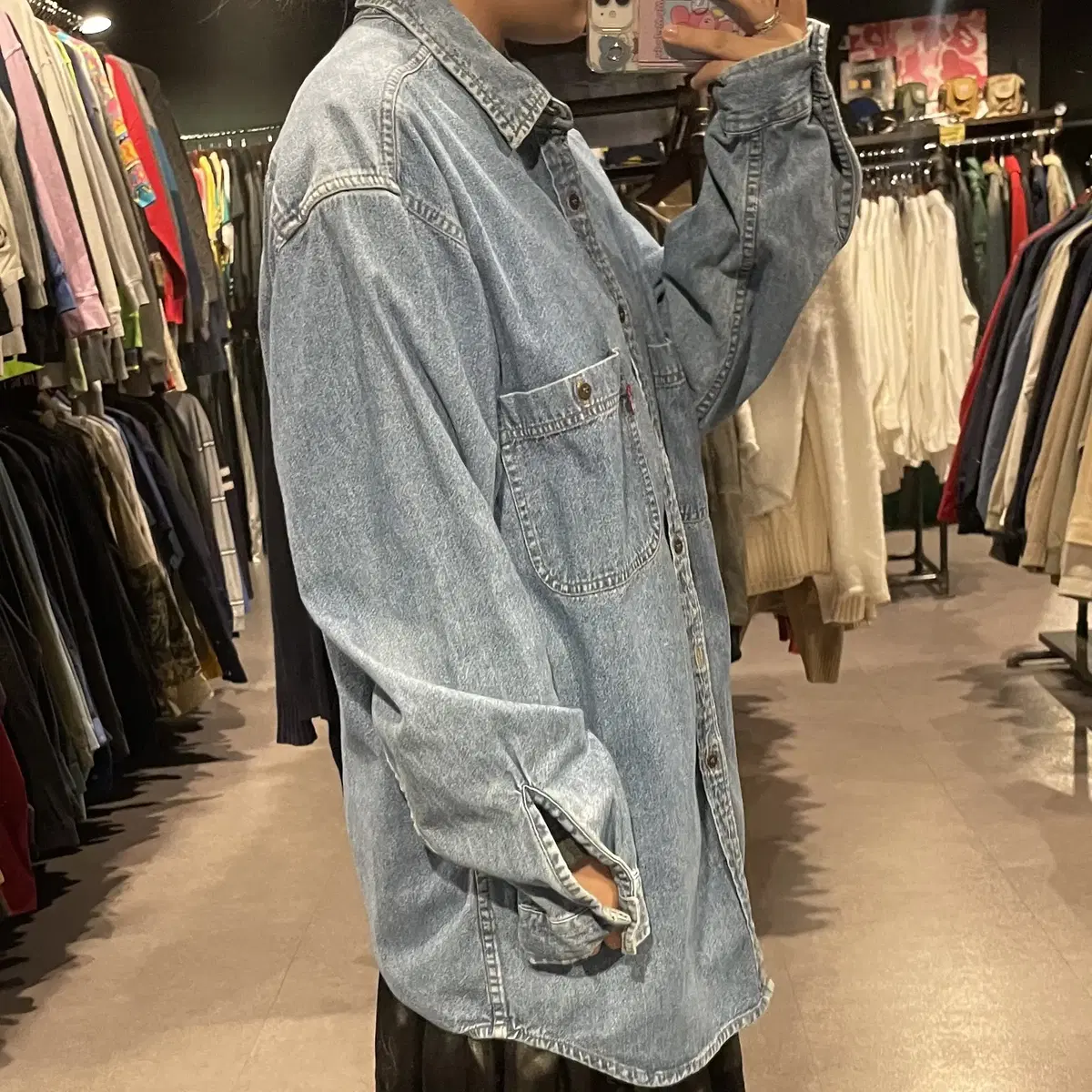 (272) LEVI'S 리바이스 빈티지 워싱 데님셔츠