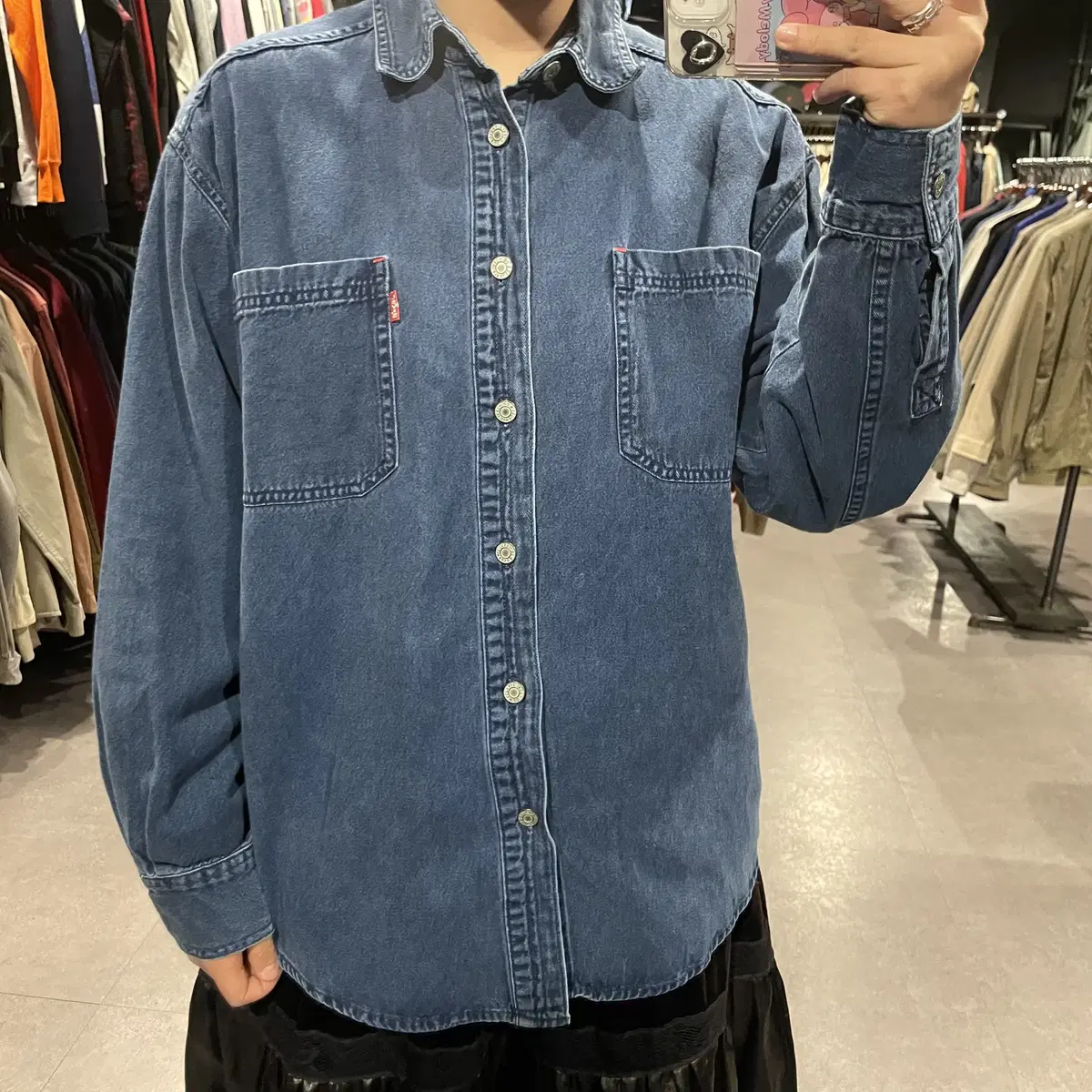 (273) LEVI'S 리바이스 빈티지 워싱 데님셔츠