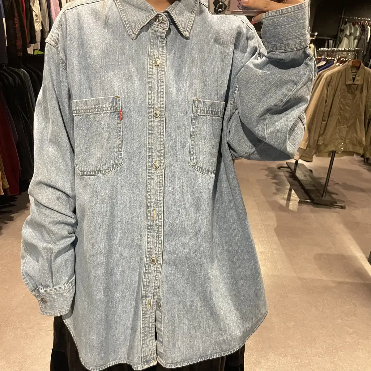 (274) LEVI'S 리바이스 빈티지 워싱 데님셔츠