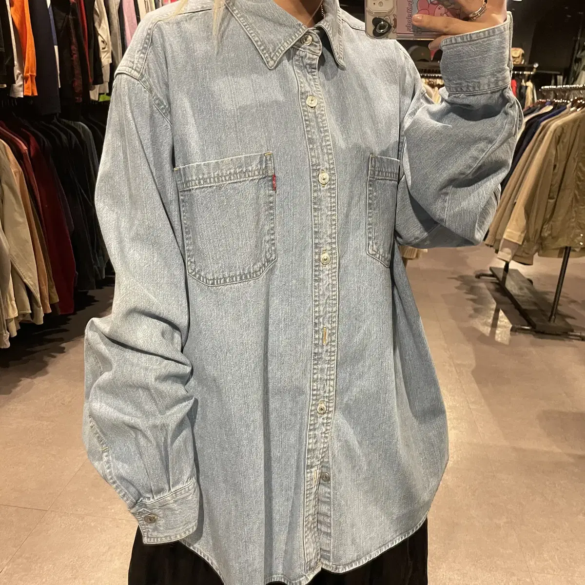 (274) LEVI'S 리바이스 빈티지 워싱 데님셔츠