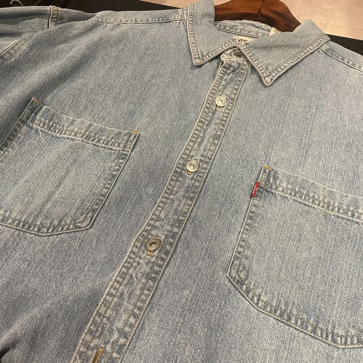 (274) LEVI'S 리바이스 빈티지 워싱 데님셔츠