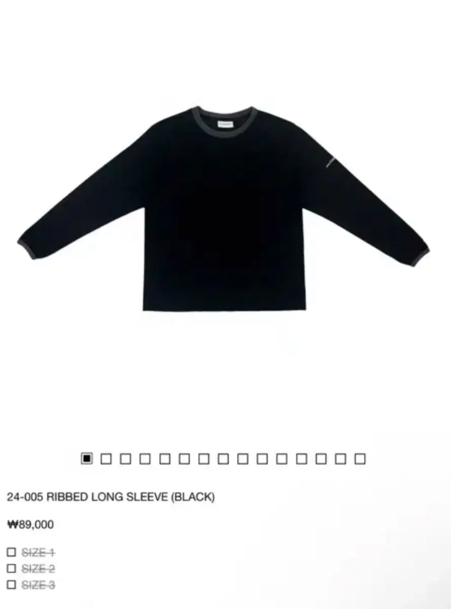 지초이 컴포트 롱슬리브 블랙24-005 ribbed long sleeve