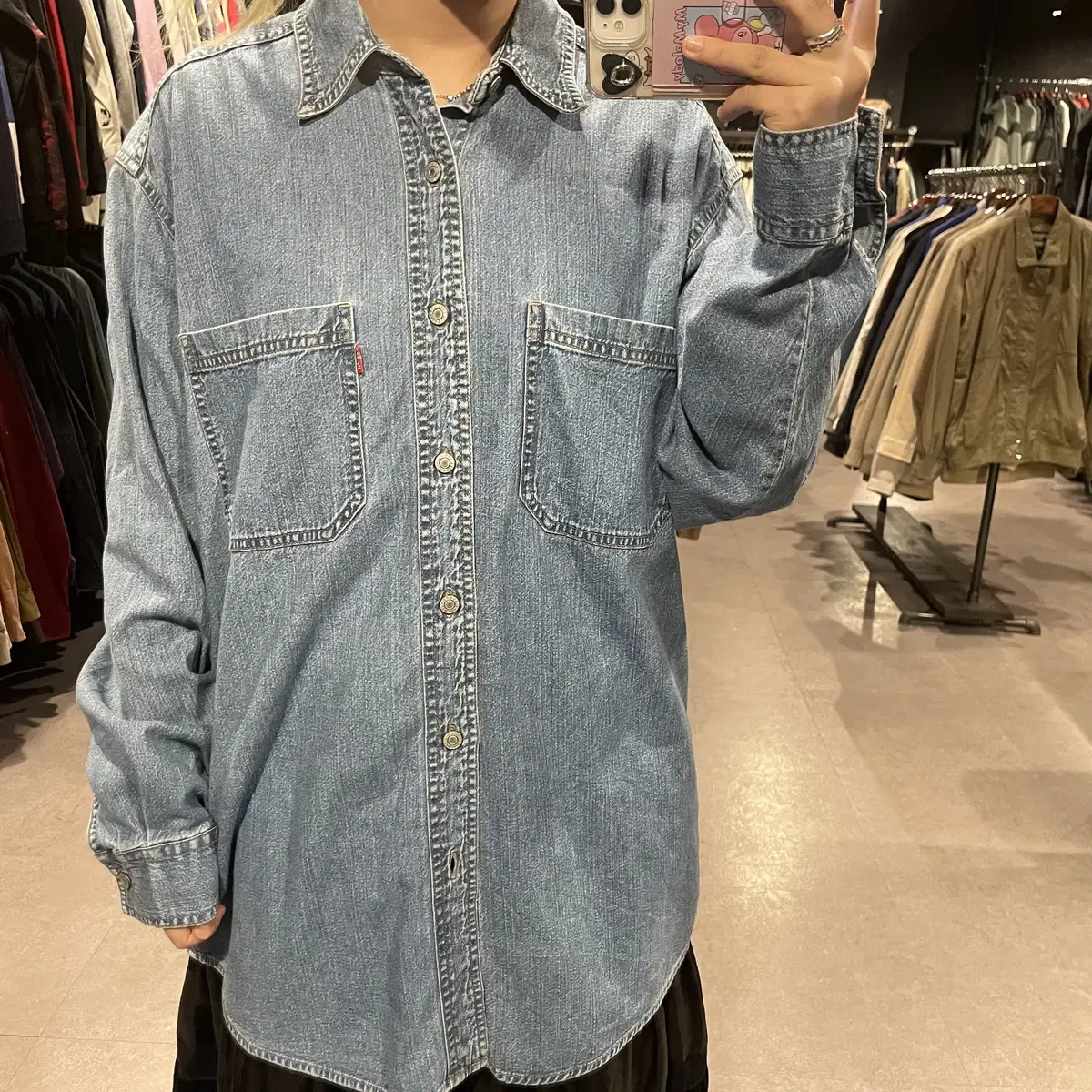 (275) LEVI'S 리바이스 빈티지 워싱 데님셔츠