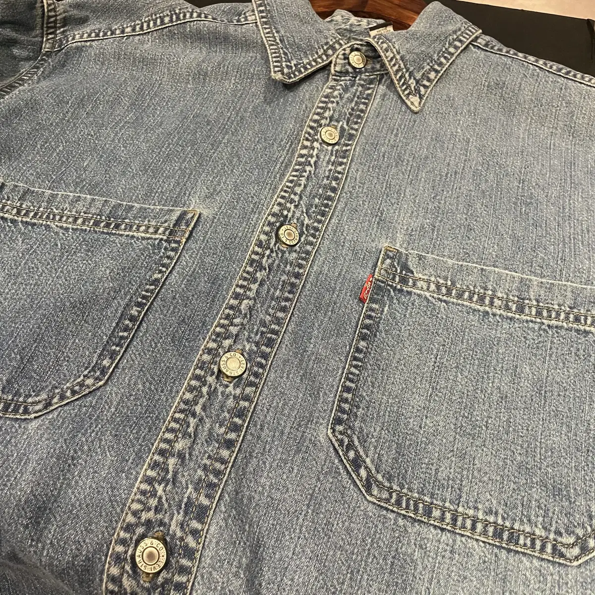 (275) LEVI'S 리바이스 빈티지 워싱 데님셔츠