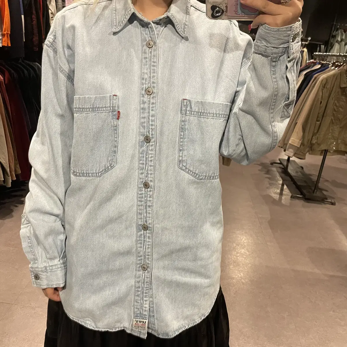 (276) LEVI'S 리바이스 빈티지 워싱 데님셔츠