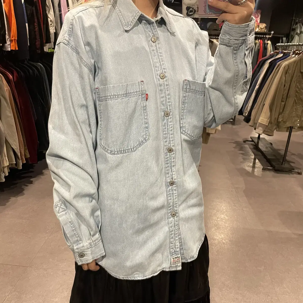 (276) LEVI'S 리바이스 빈티지 워싱 데님셔츠