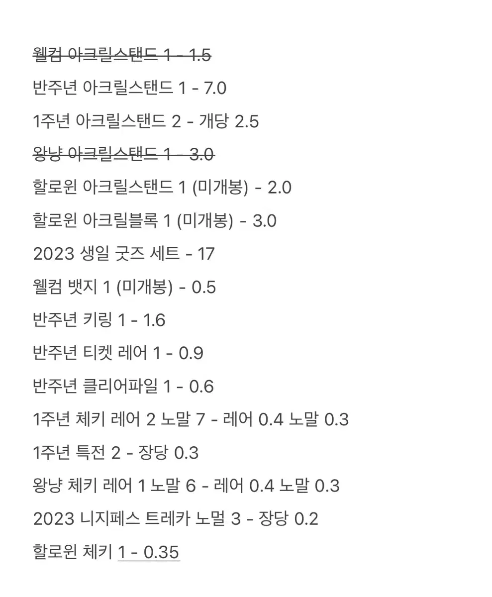 니지산지 무라쿠모 카게츠 굿즈 양도