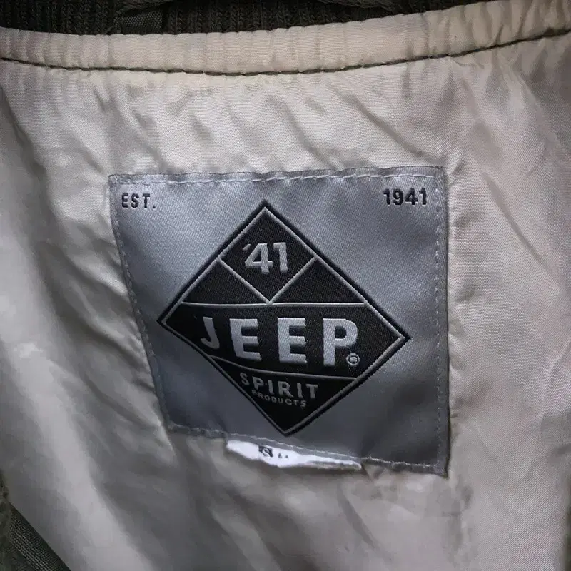 지프 JEEP 카키 패치 항공자켓 90 A06859