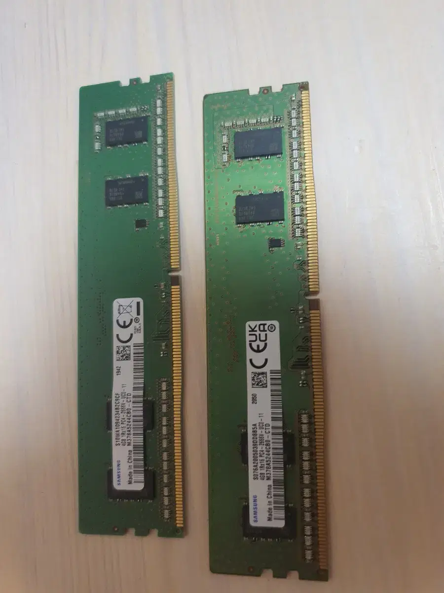 ddr4 4G x 2 8G 램 판매