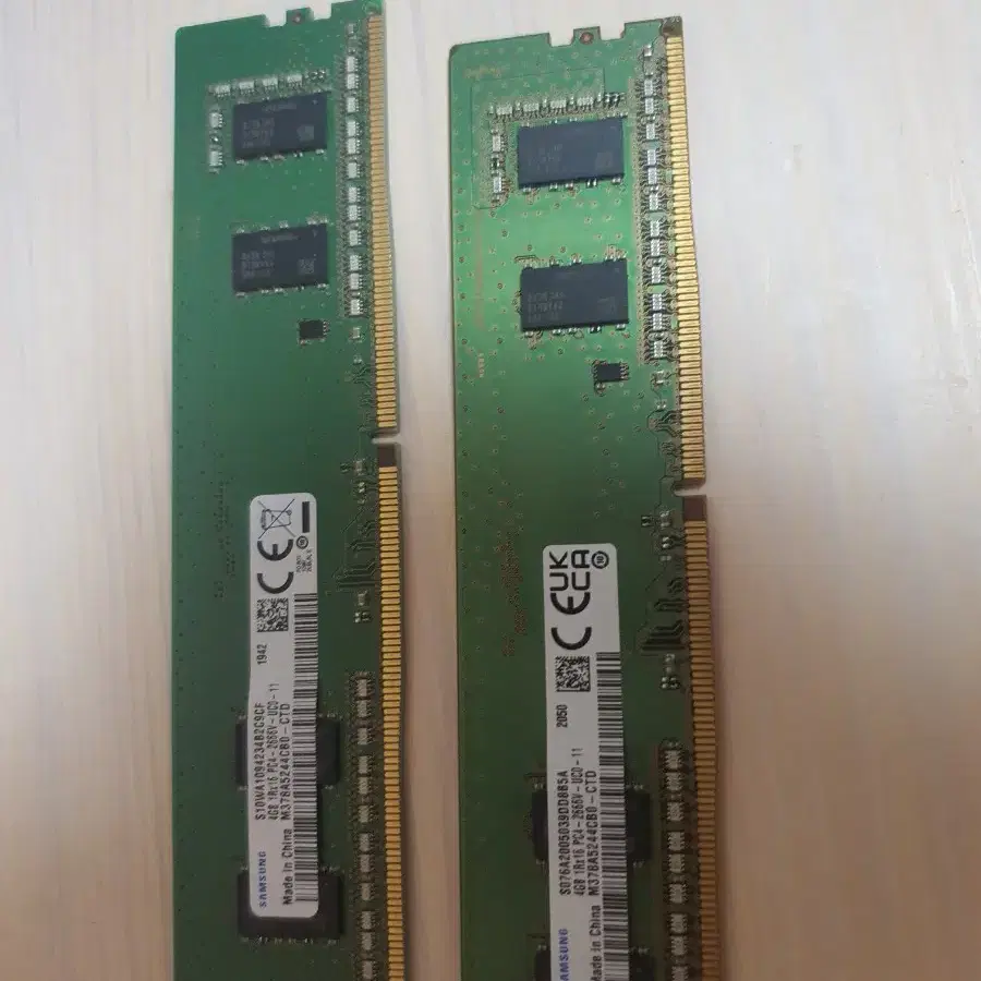 ddr4 4G x 2 8G 램 판매