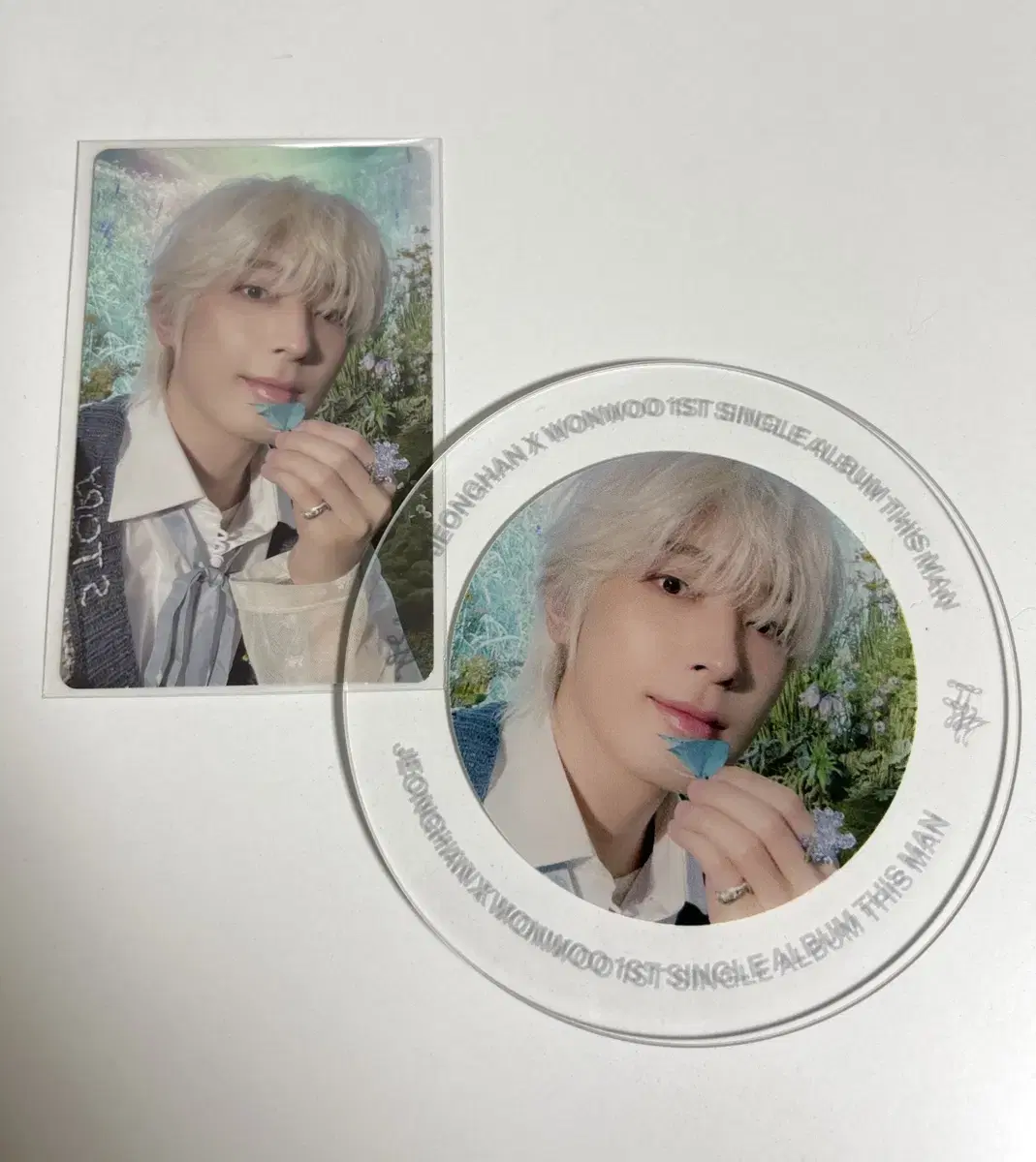 Disman jeonghan wonwoo weverse pre-order benefit Photocard+Cupcoaster