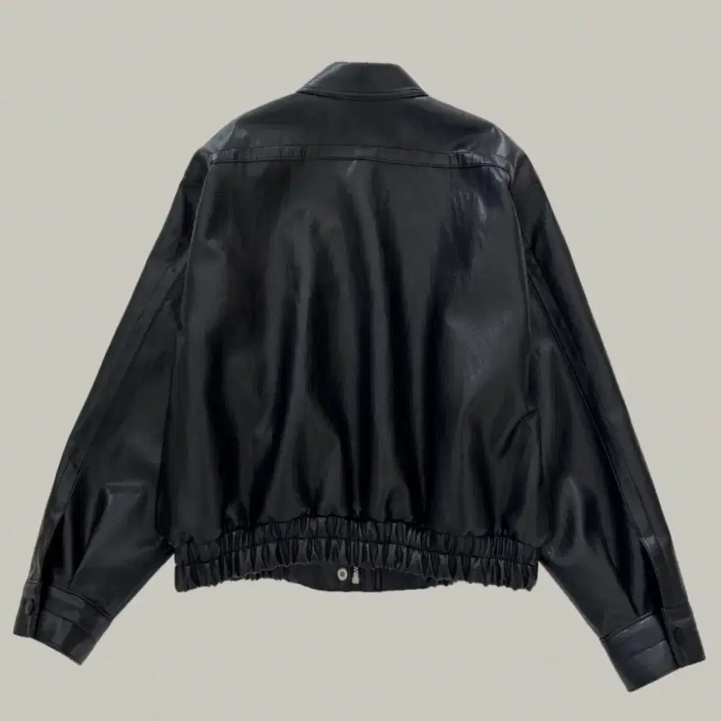 어그스트 vintage leather blouson jacket