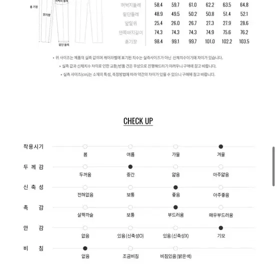 (새상품)지오다노 new 여자 기모 스트레이트핏 슬랙스 다크그레이 27