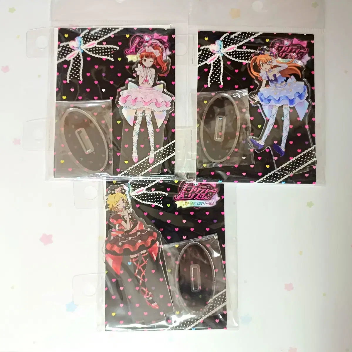 Pretty Rhythm Auroradream acrylic stand 3 Wingstones + 4 Wingstones + Uniform Stone