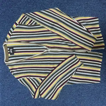 Stussy stussy stripe shaggy cardigan Stripe Shaggy Cardigan W - Black