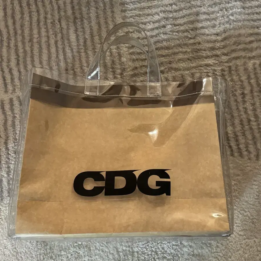 cdg 꼼데 pvc가방 정품