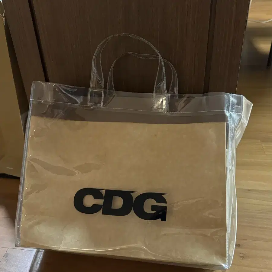 cdg 꼼데 pvc가방 정품