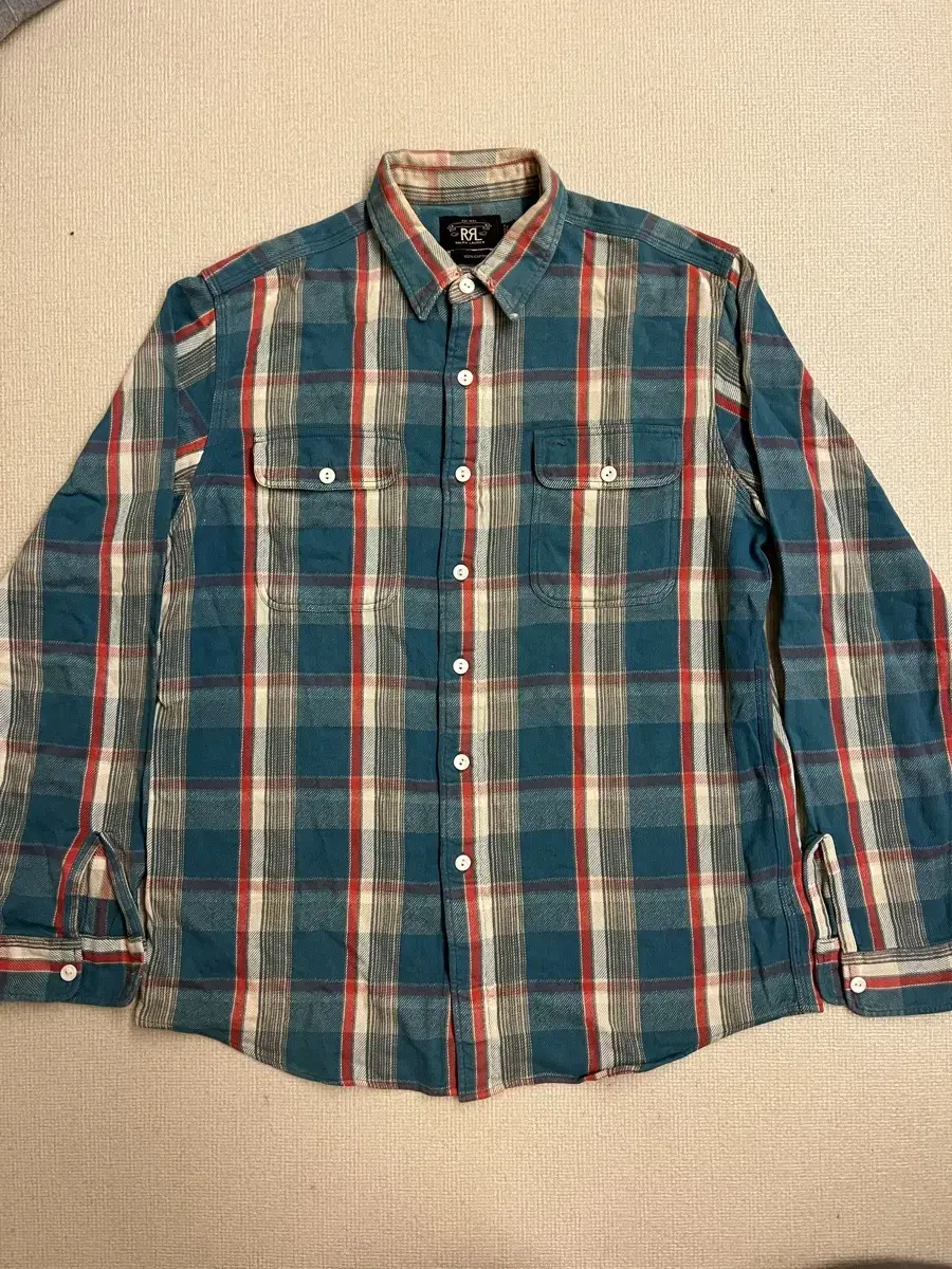 rrl 3-stitches plaids flannel shirts